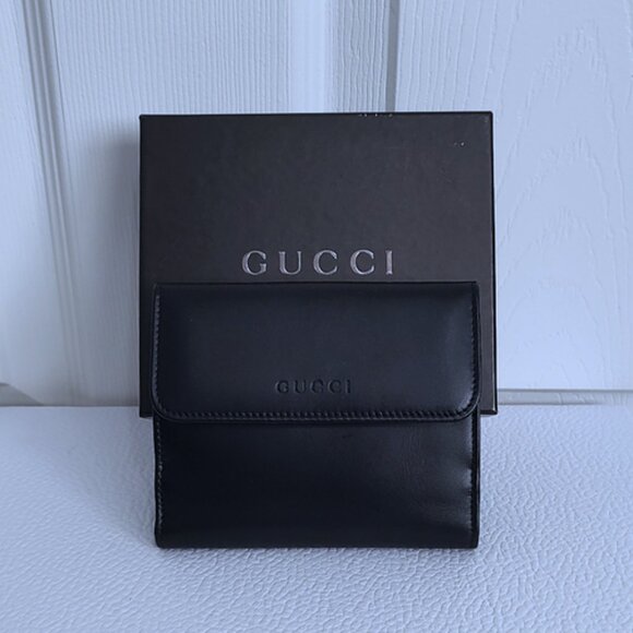 Gucci leather compact wallet w/box in GIFTABLE condition - Picture 2 of 11